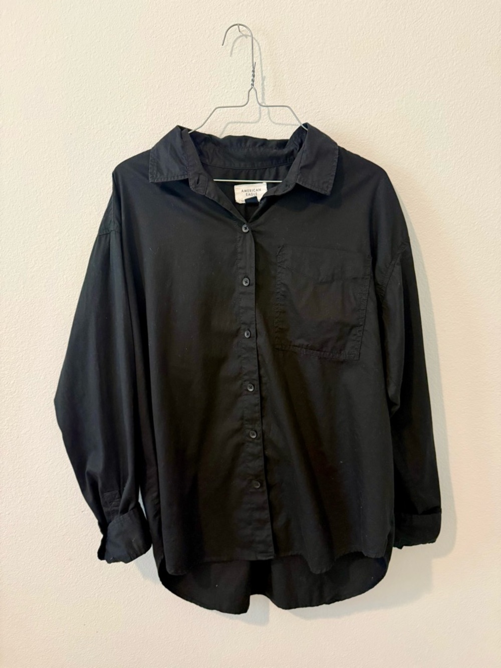 Black Button-Up Shirt - American Eagle